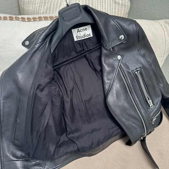 ACNE STUDIOS Leather biker jacket size36 - Picture 11 of 16